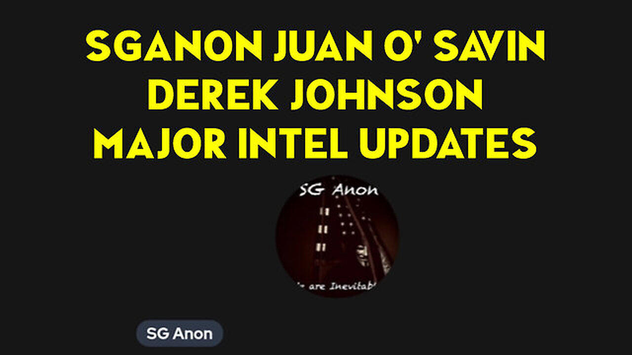 🔴 LIVE: SGAnon & Juan O Savin - Jason Q & Derek Johnson Major Intel ~ Dec 25, The Storm is Upon us