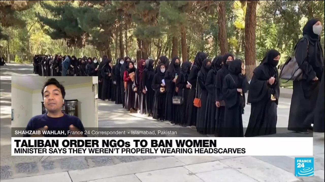 Taliban order NGOs in Afghanistan to forbid female employees from working