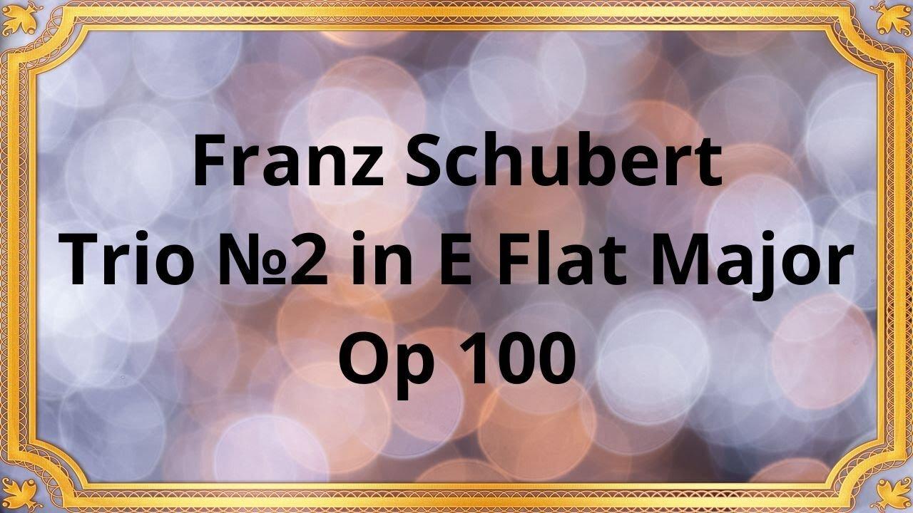 Franz Schubert Trio №2 in E Flat Major, Op 100
