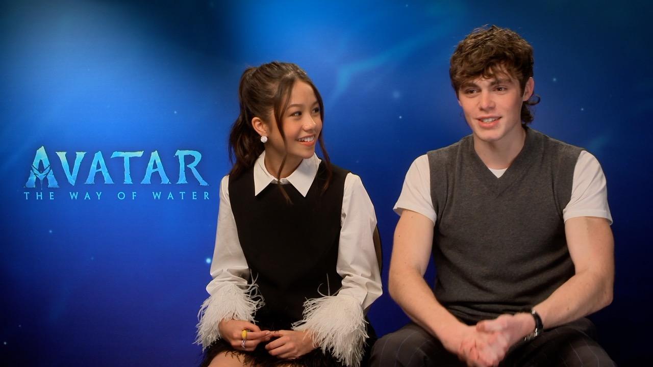 Trinity Bliss and Jack Champion Avatar The Way of Water Movie Interview