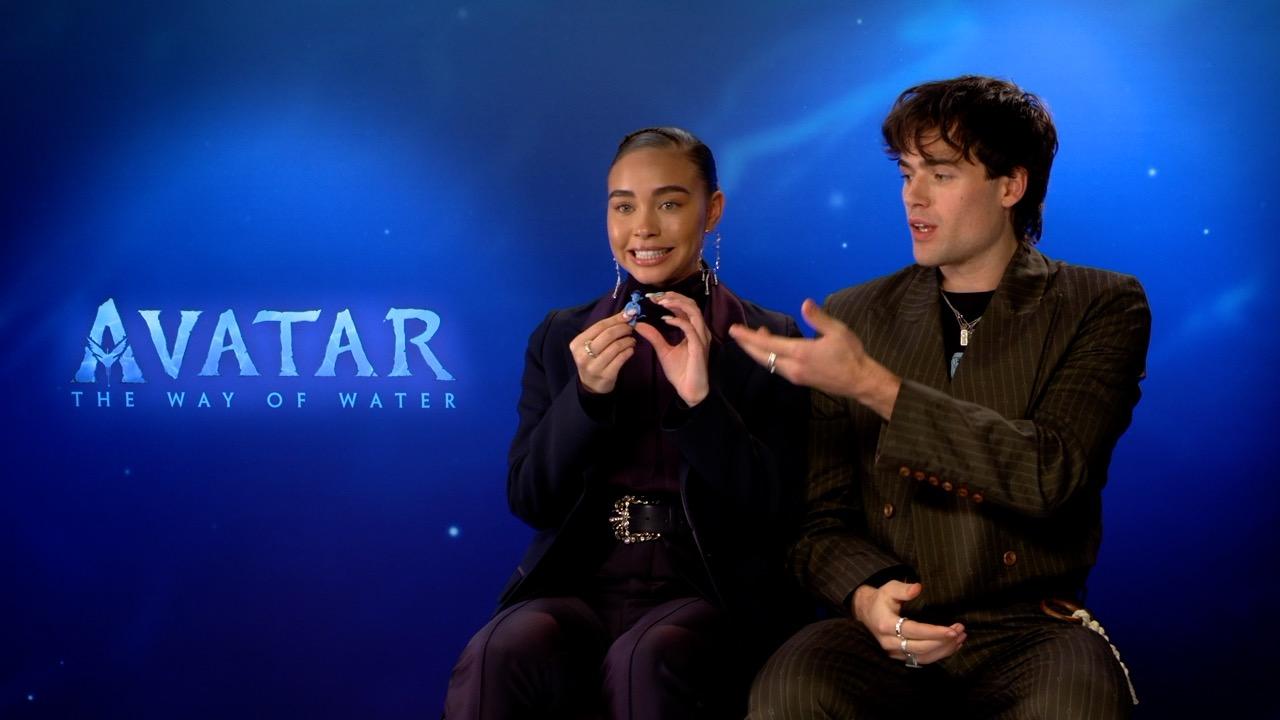 Bailey Bass and Jamie Flatters Avatar The Way of Water Movie Interview