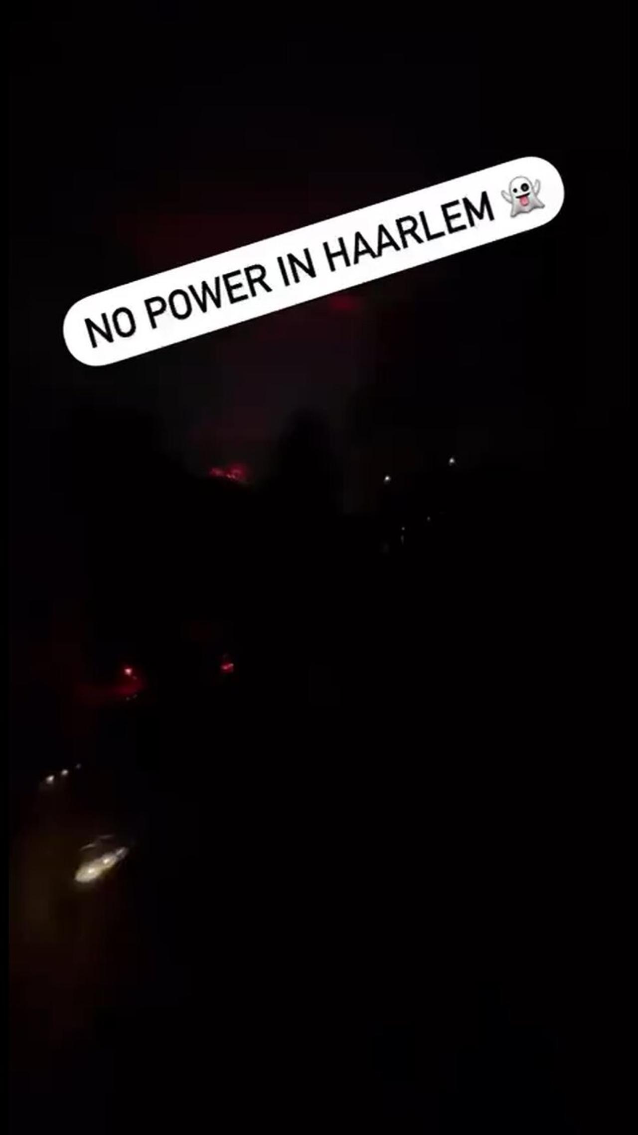 Reports of an massive power outage in the Dutch city of Haarlem the Netherlands