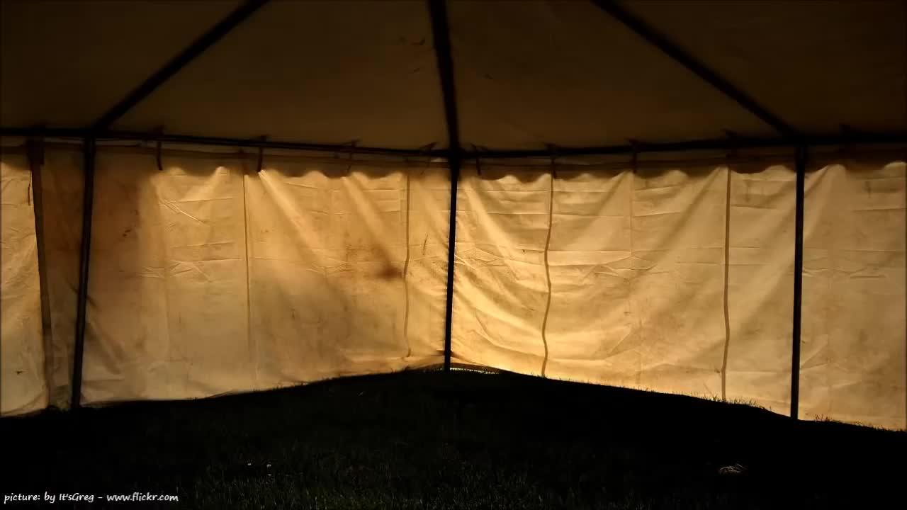 Escape to a Peaceful World with the Sounds of RAIN on a TENT