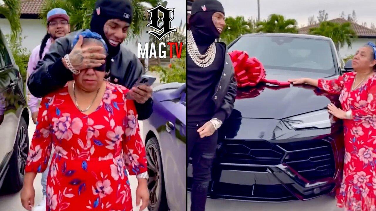 6ix9ine Surprises His 60 Year Old Mom With A New Lamborghini SUV! 🚘