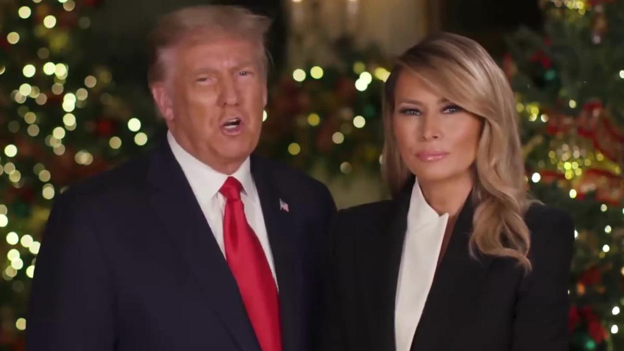 The President and First Lady's Special Christmas Message, trump international Christmas,