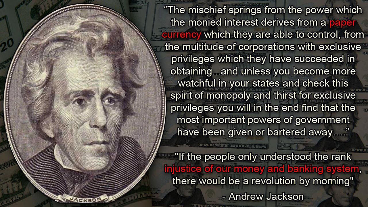 The Federal Reserve put Andrew Jackson on the $20 Bill out of Disrespect, not Honor! 💸