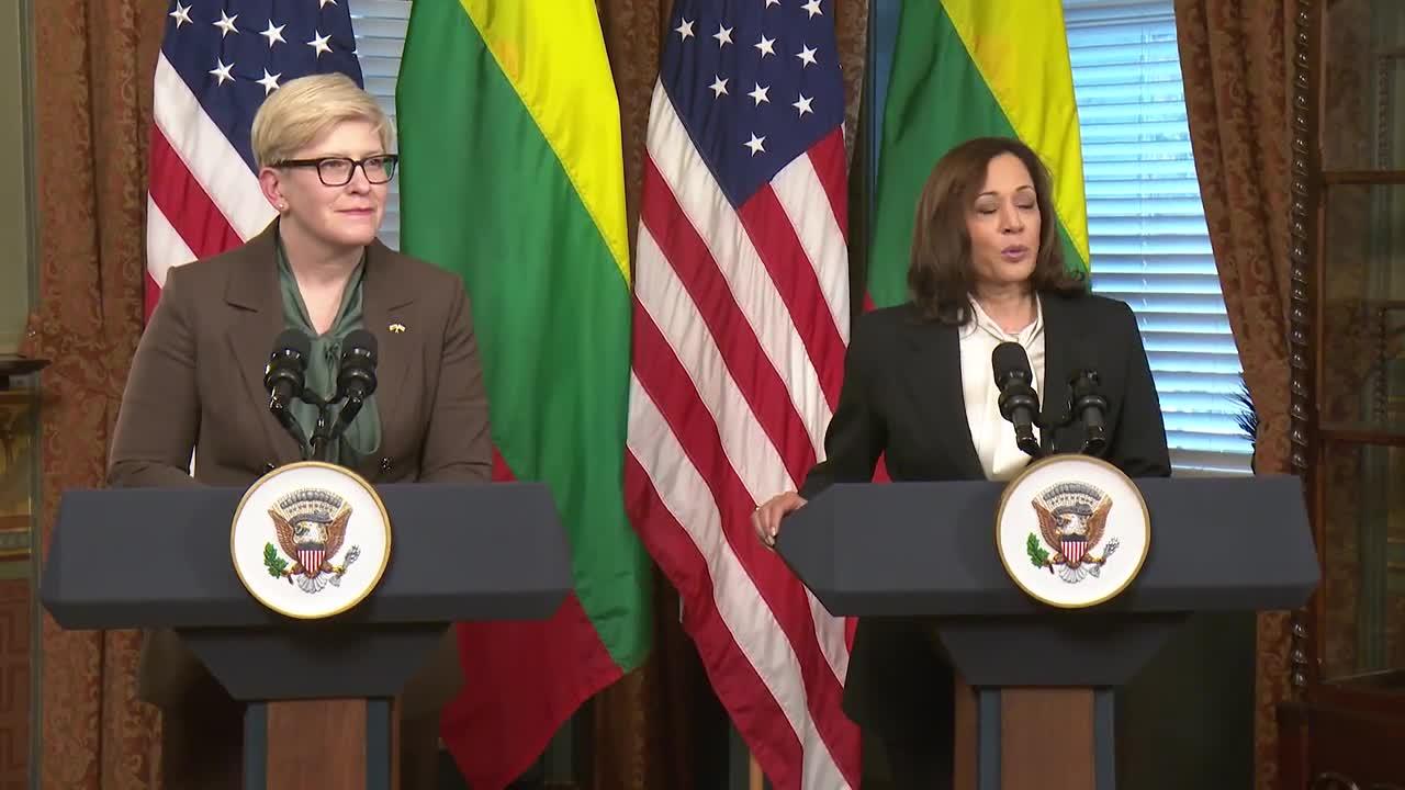 Vice President Harris Meets with Prime Minister Ingrida Šimonytė of Lithuania