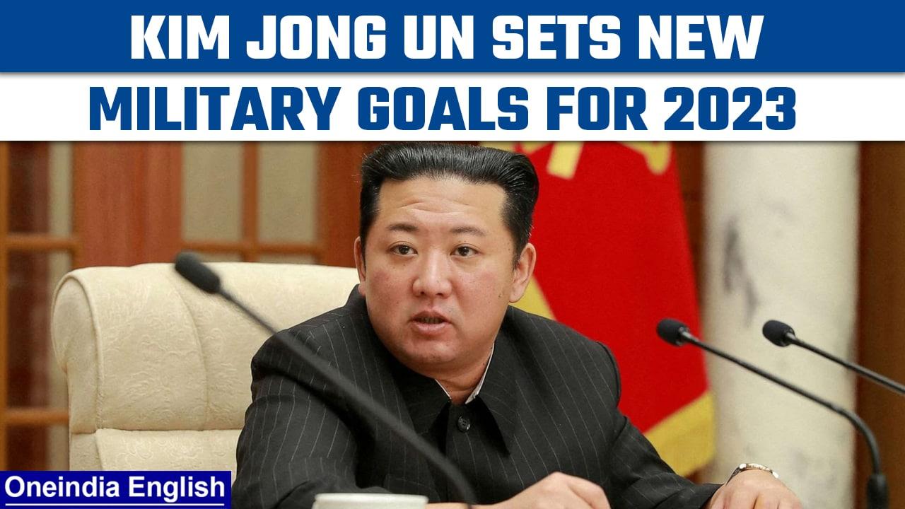 Kim Jong Un sets new goals for North Korean military for 2023 at party meeting | Oneindia News*News