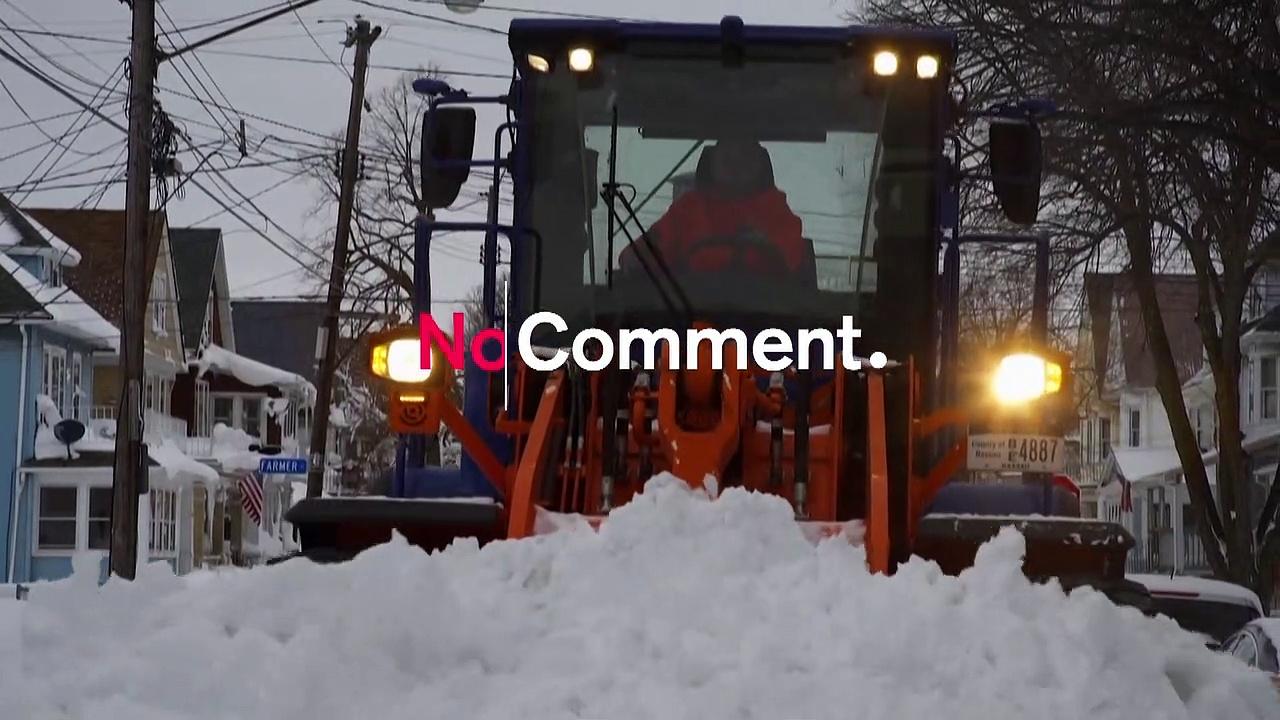Watch: Buffalo residents dig mounds of snow after monster storm