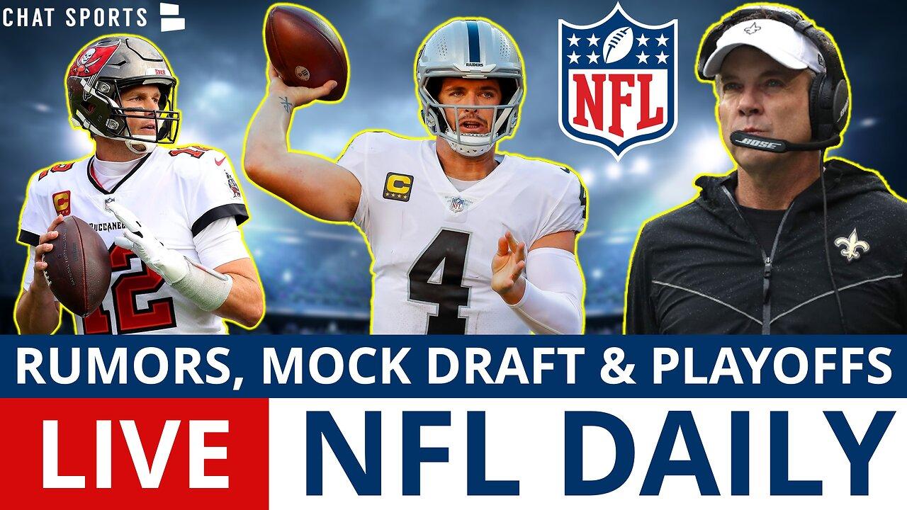 NFL Daily LIVE: Derek Carr Benched, 2023 NFL Mock Draft, Head Coach Hot Seat, Playoff Picture,