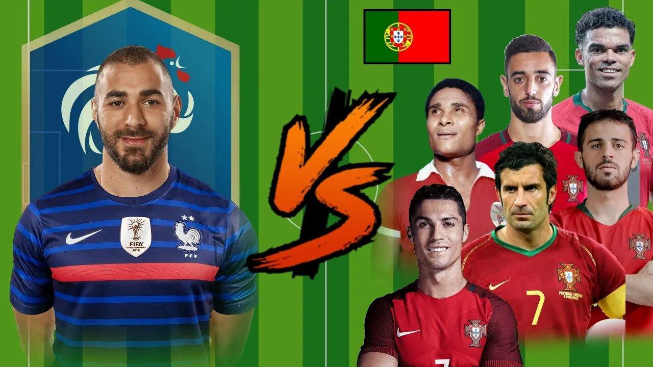 Benzema vs Portugal Legends (Ronaldo-Fernandes-Silva-Euseibo)