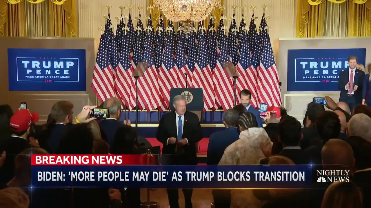 Joe Biden Warns ‘More People May Die’ Because Of Trump Transition Delay  NBC Nightly News