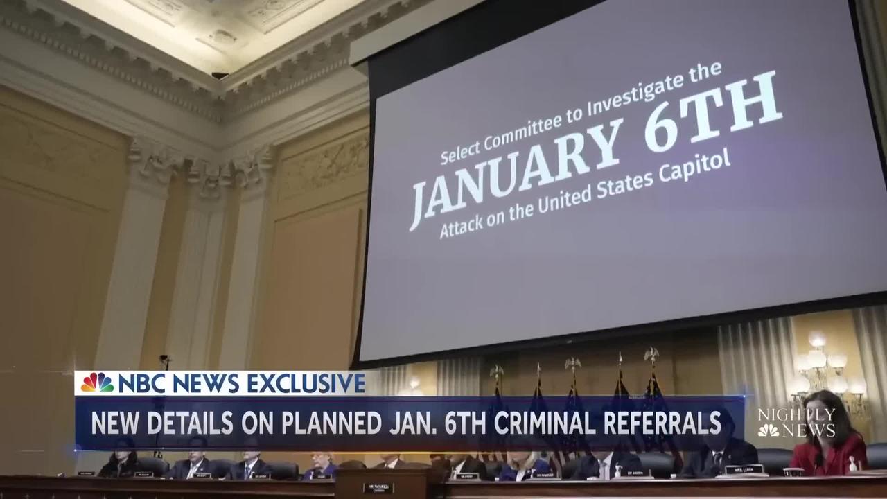 January 6th Panel Finalizing Plans To Refer Criminal Charges For Former President Trump