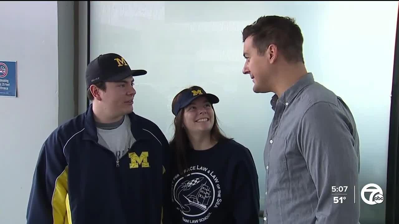 Brad Galli catches up with Michigan fans traveling to College Football Playoff