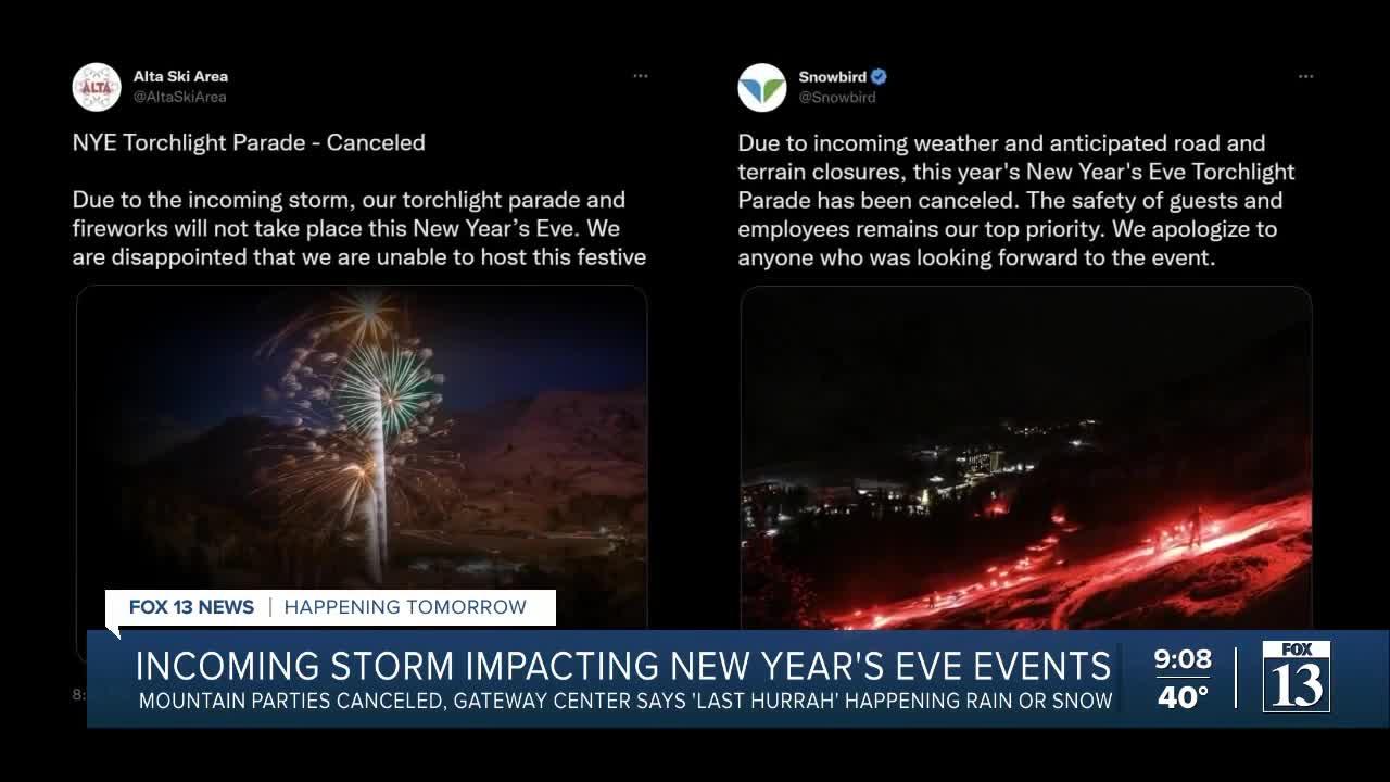 Storm Approaching, Affecting New Year's Eve Celebrations