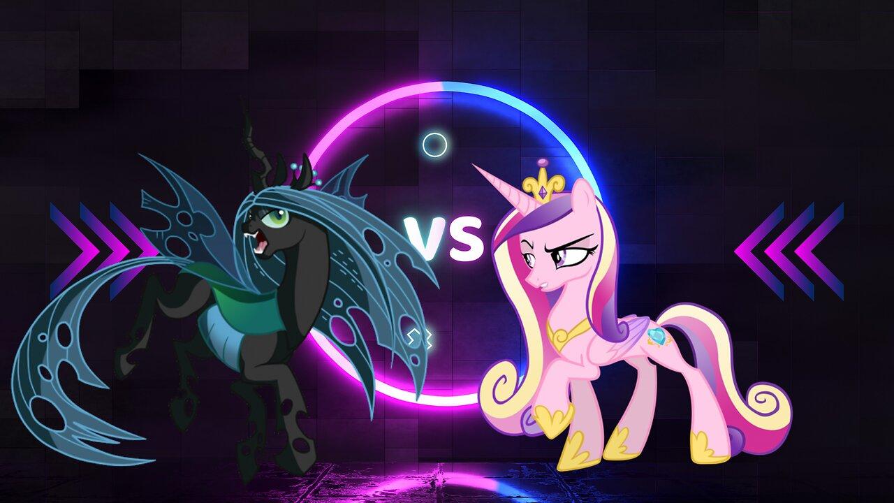Crypto battles. 2 Season: My little pony. 6 Episode: Princess Cadance vs Queen Chrysalis.