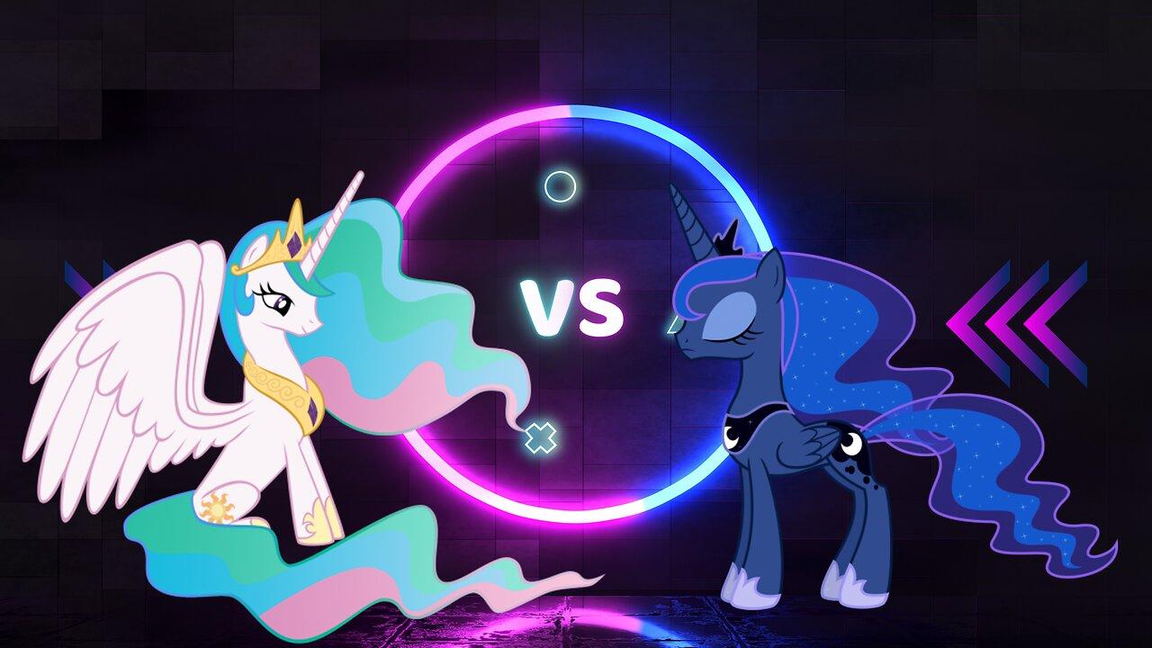Crypto battles. 2 Season: My little pony. 3 Episode: Princess Celestia vs Princess Luna