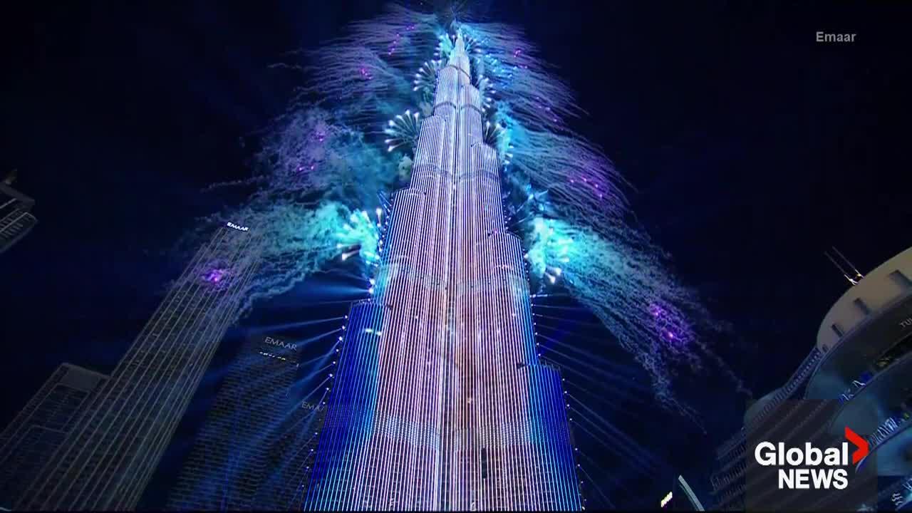 New Year's 2023_ Dubai puts on thrilling fireworks show at Burj Khalifa