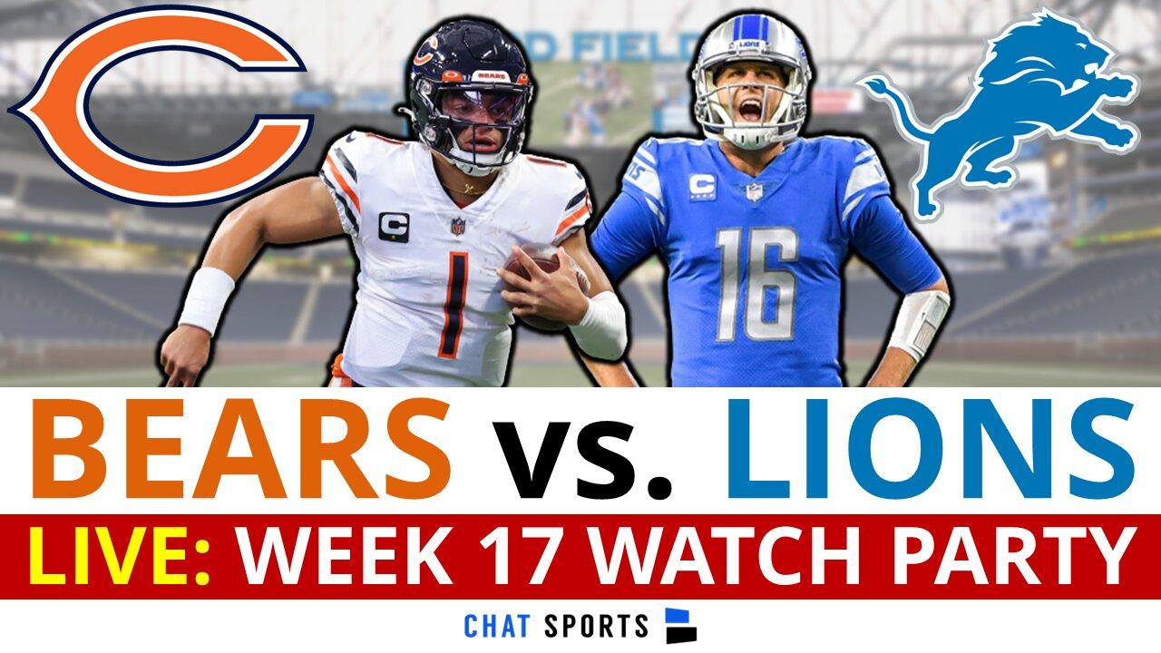 LIVE: Chicago Bears vs. Detroit Lions Watch Party | NFL Week 17