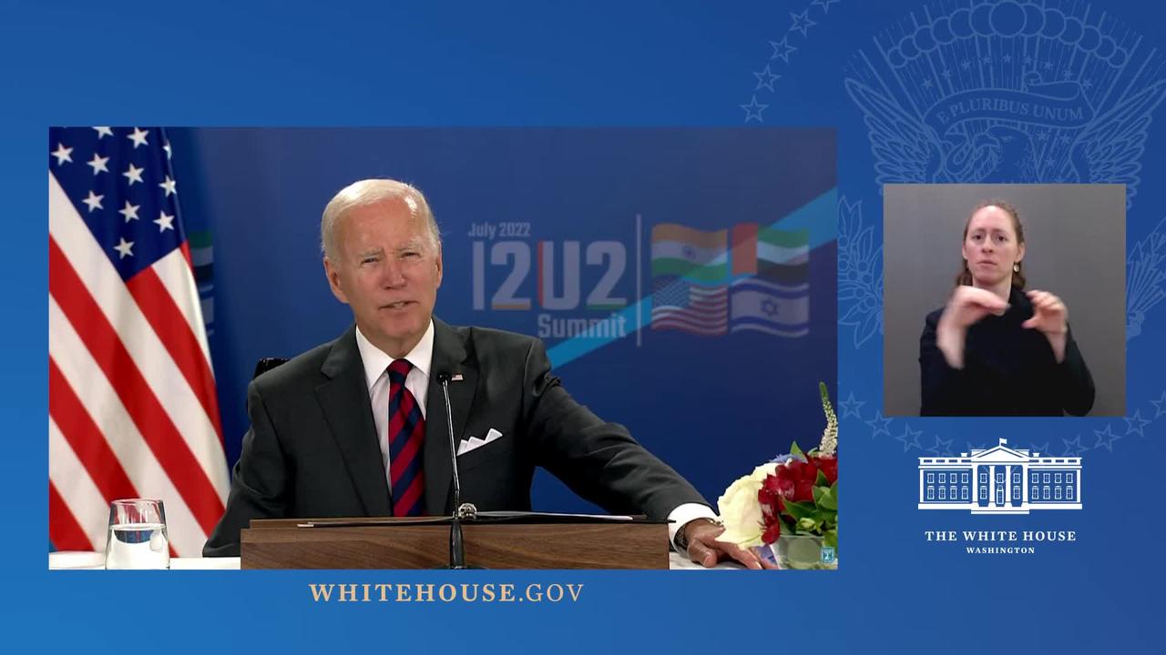 0242. President Biden Participates in the First Leaders Meeting of the “I2U2” Group