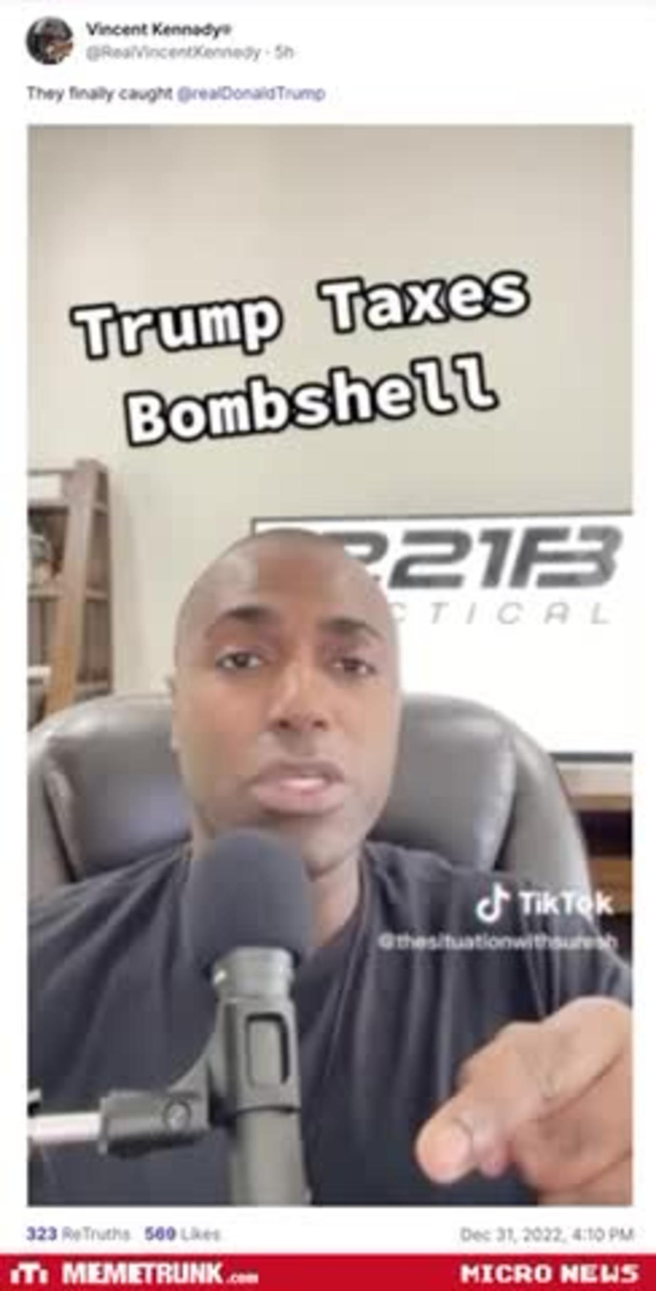 Trump Taxes Bombshell