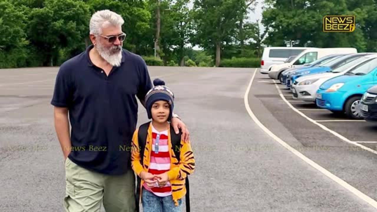 😍❤️ Viral - Ajith 's Family Recent Video | Shalini Ajith Kumar, Aadvik, Anoushka, Thunivu Trailer