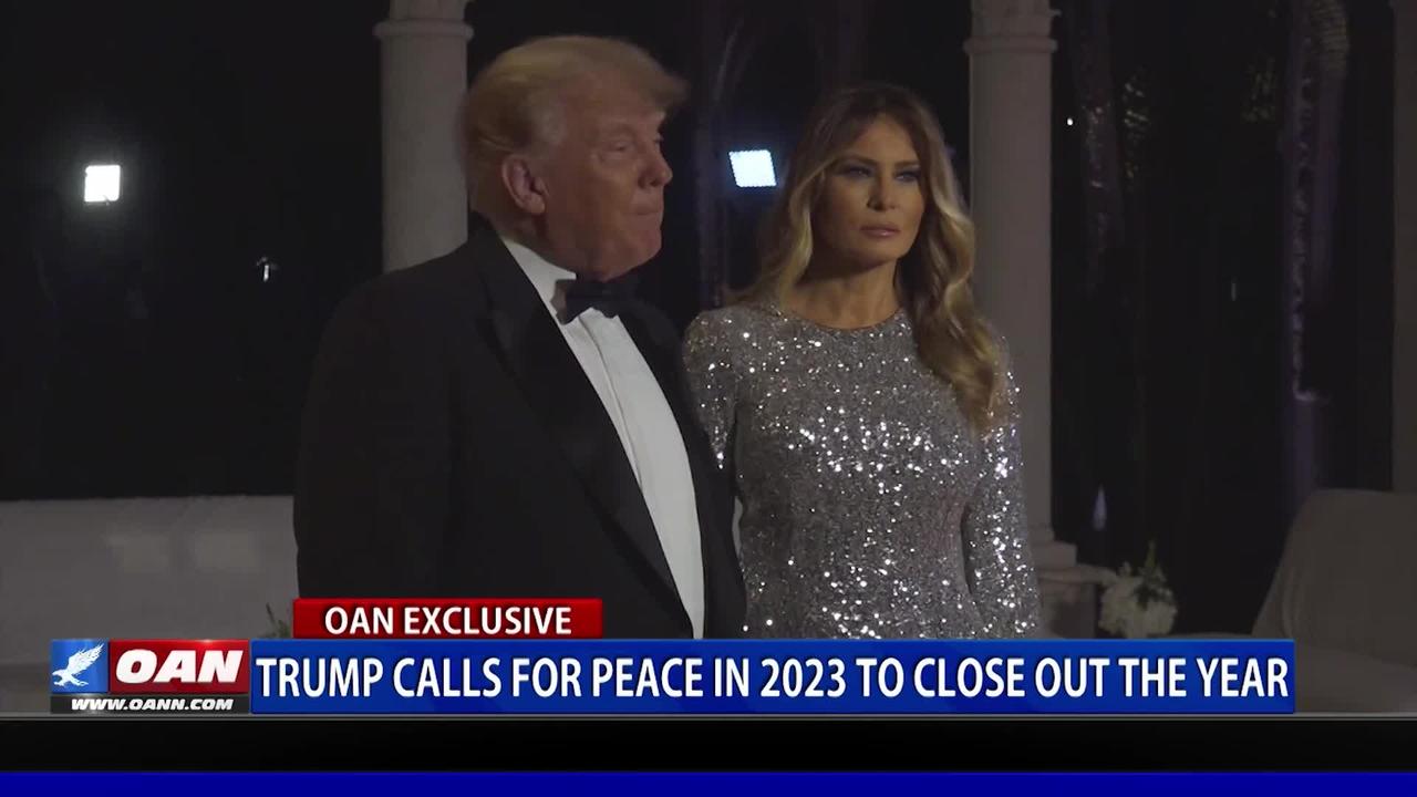 Trump calls for peace in 2023 to close out the year