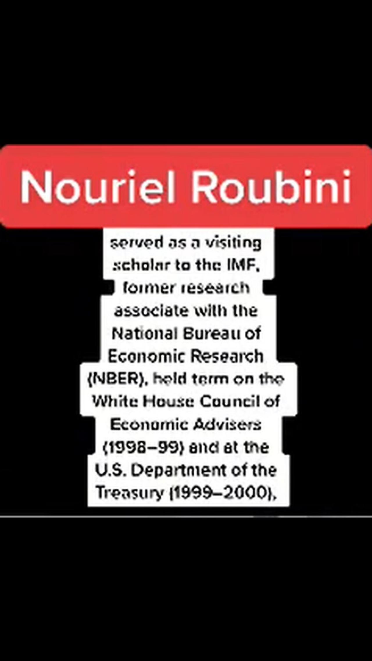 Nouriel Roubini "Technology and AI will destroy the Income for Most of Us"