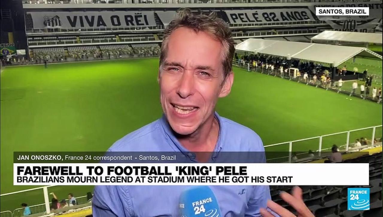 Farewell to 'King' Pele: Brazilians mourn legend at stadium where he got his start