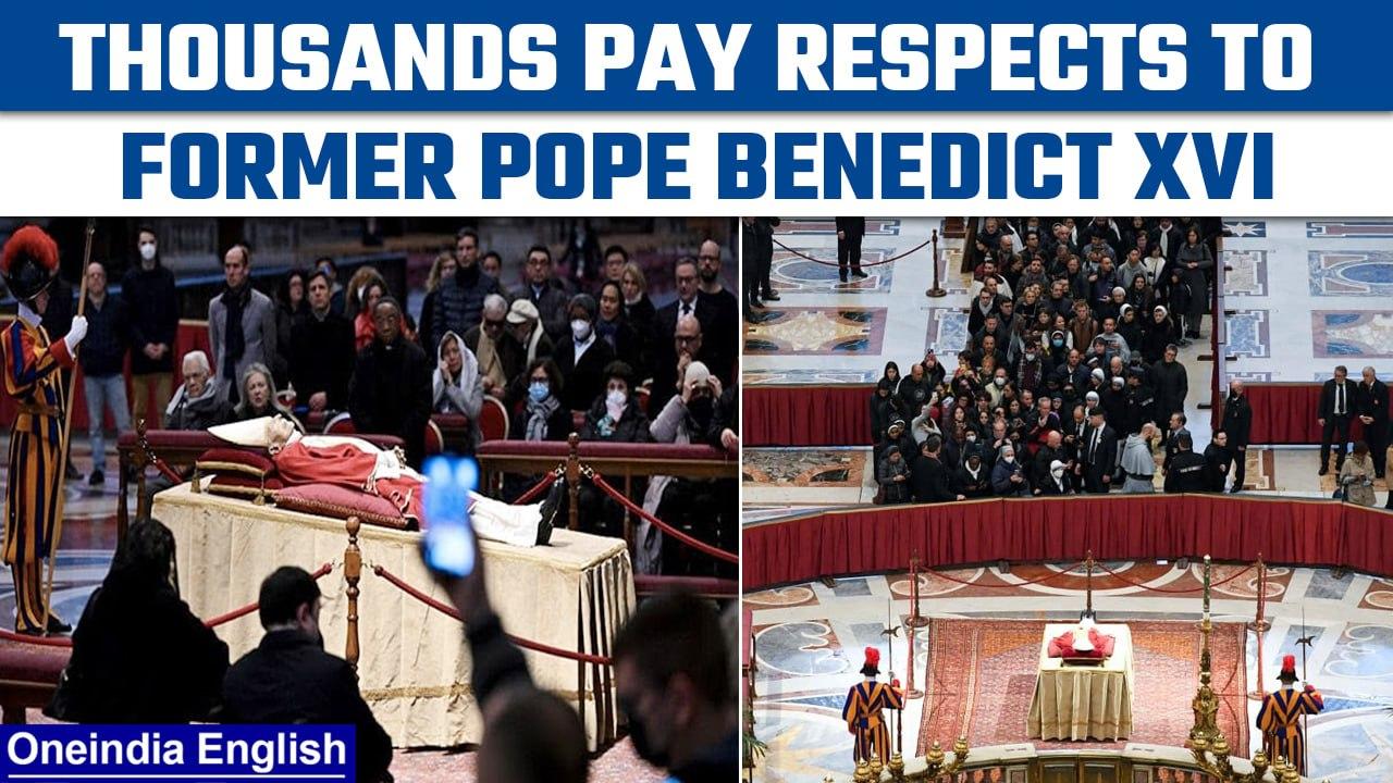 Pope Benedict XVI demise: Thousands of people pay respects at the Vatican | Oneindia News*News