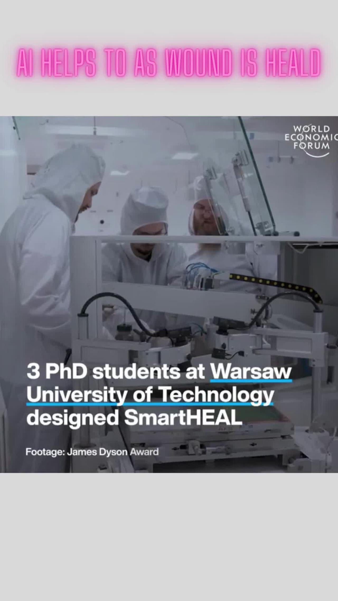 Smart dressing tells you when a wound has healed.chronic wounds when they've healed.