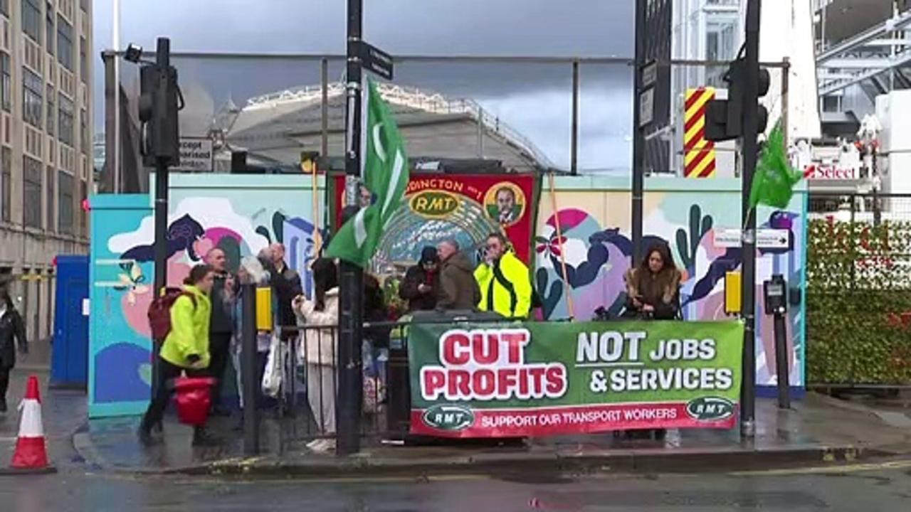RMT workers strike as four in five rail services cancelled