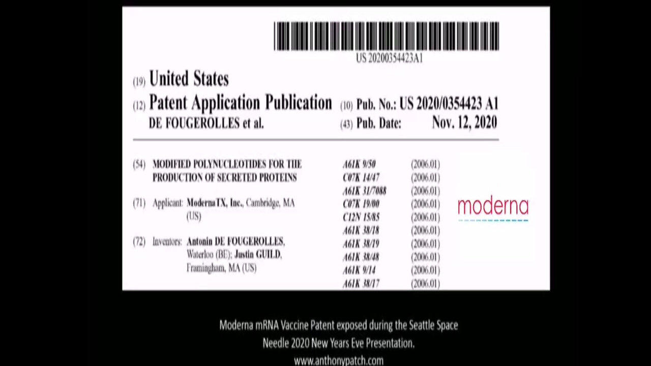 Decode the Space Needle Show & Moderna Patent