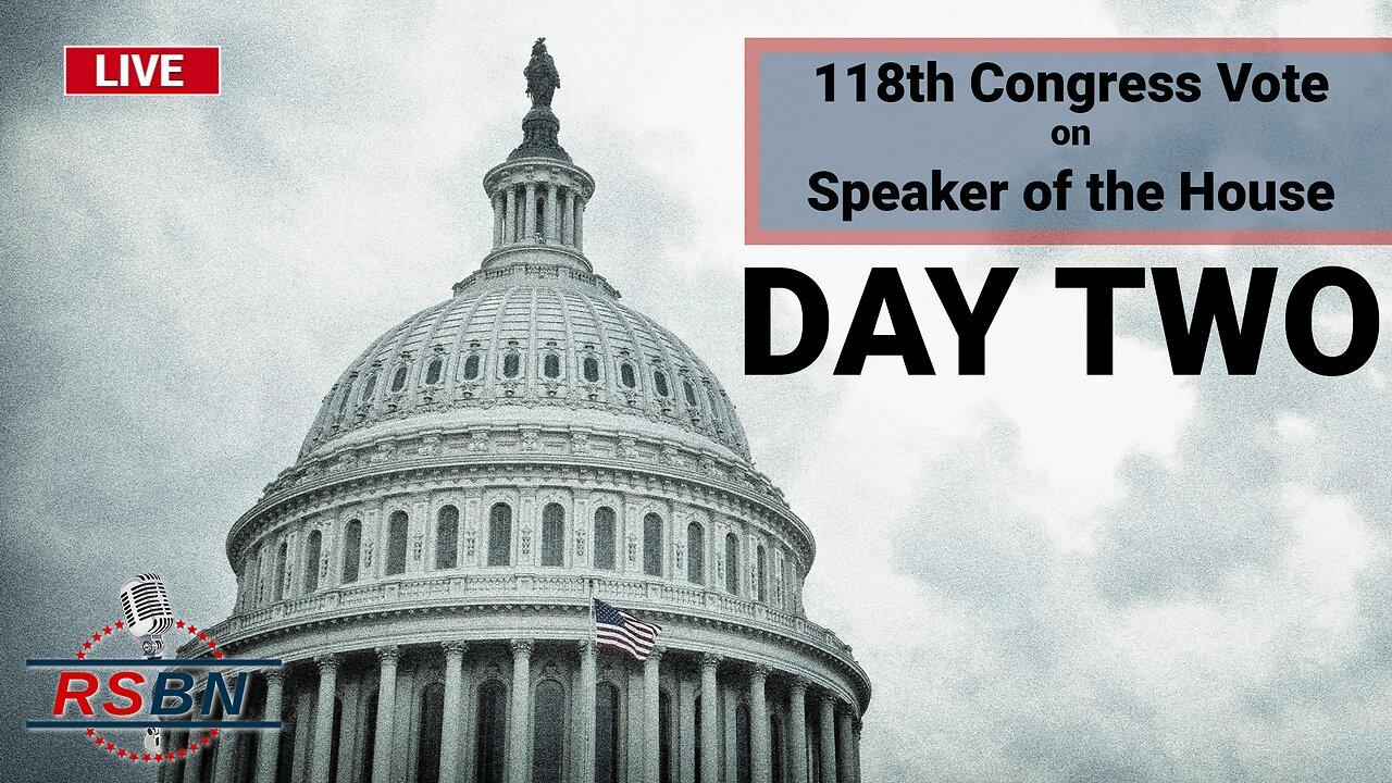 Live day two 118th congress vote on speaker one news page video