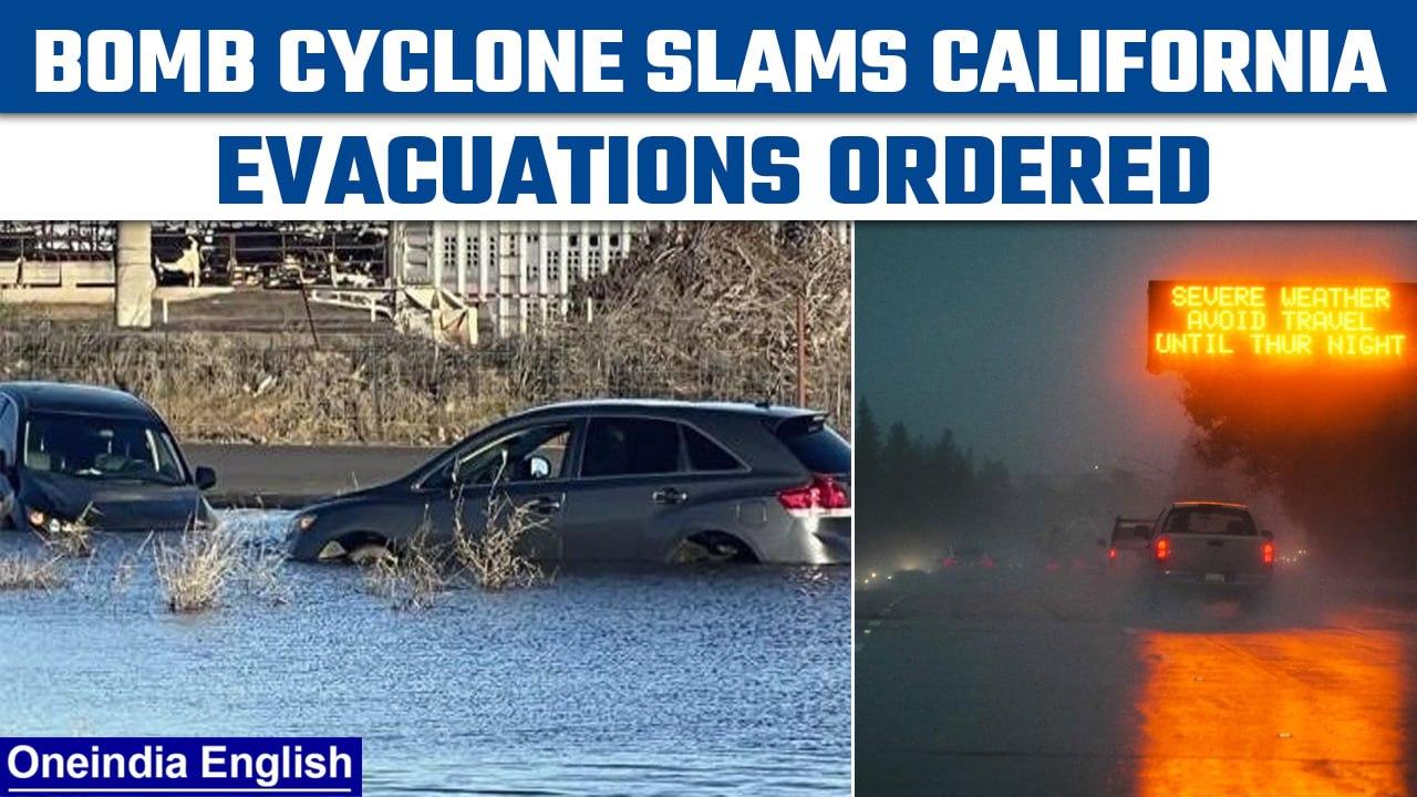 California: Powerful Bomb Cyclone slams the state, evacuations ordered |Oneindia News *International