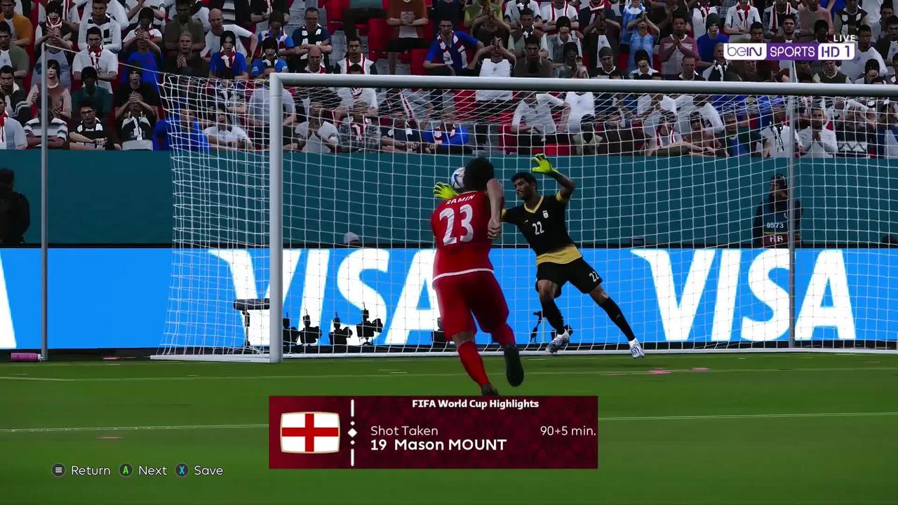 eFootball PES 2021 l The first Group B game FIFA World Cup Quatar 2022 England v Iran
