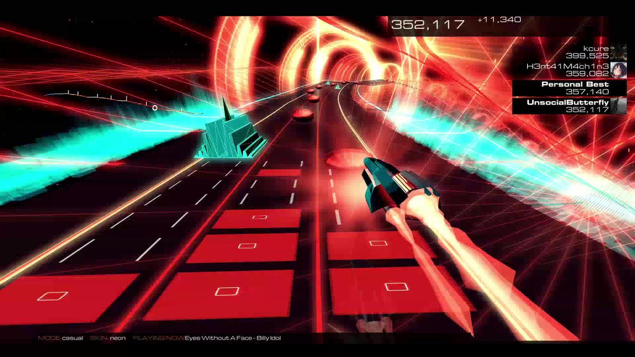 Audiosurf 2 "Eyes Without a Face", by One News Page VIDEO