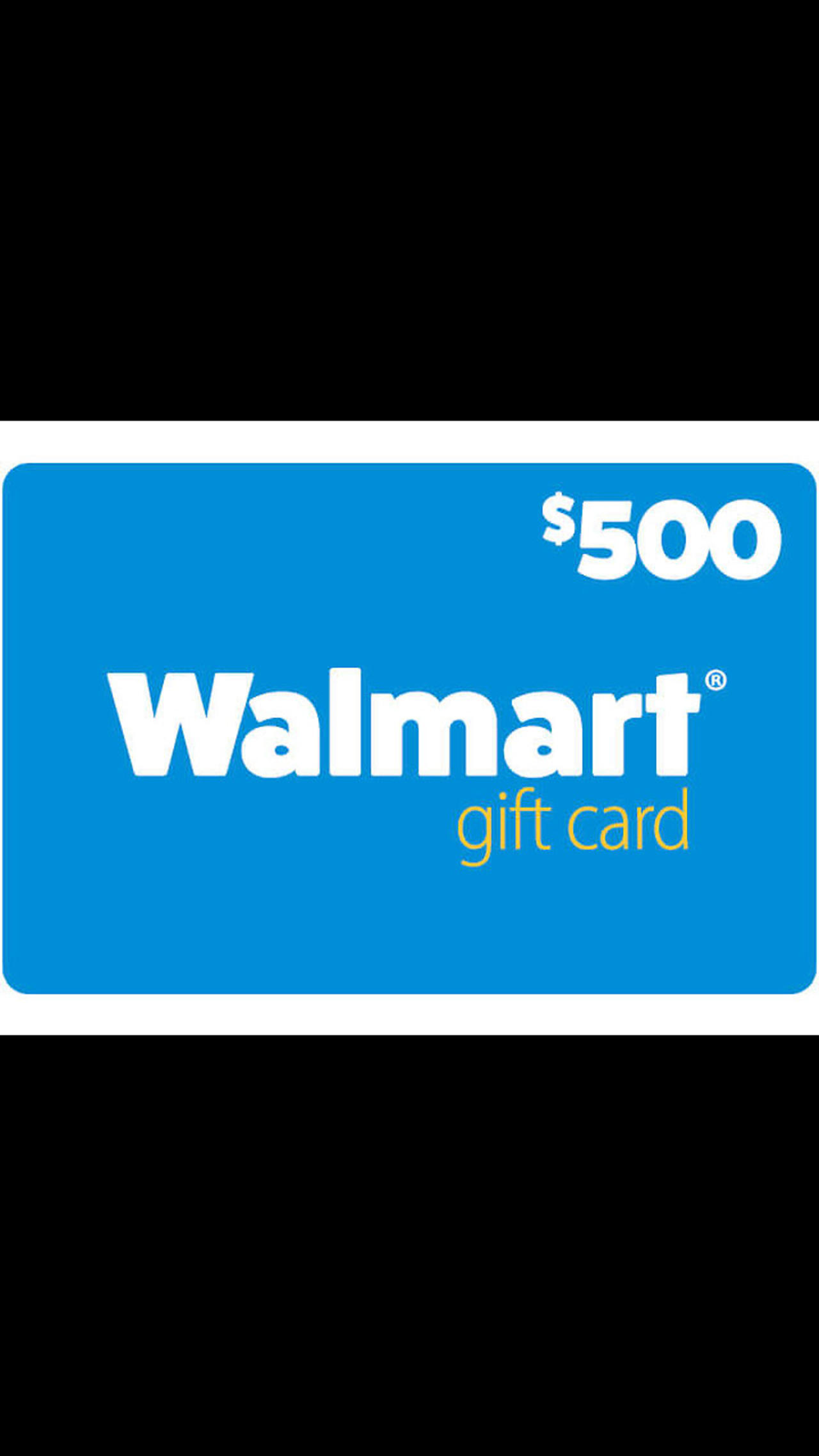 Get a $500 Walmart gift card now!