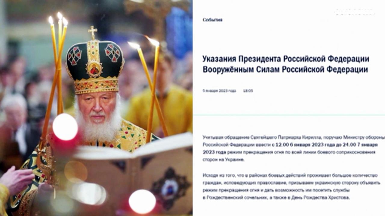 Ukraine rejects Vladimir Putin's truce to observe Orthodox Christmas