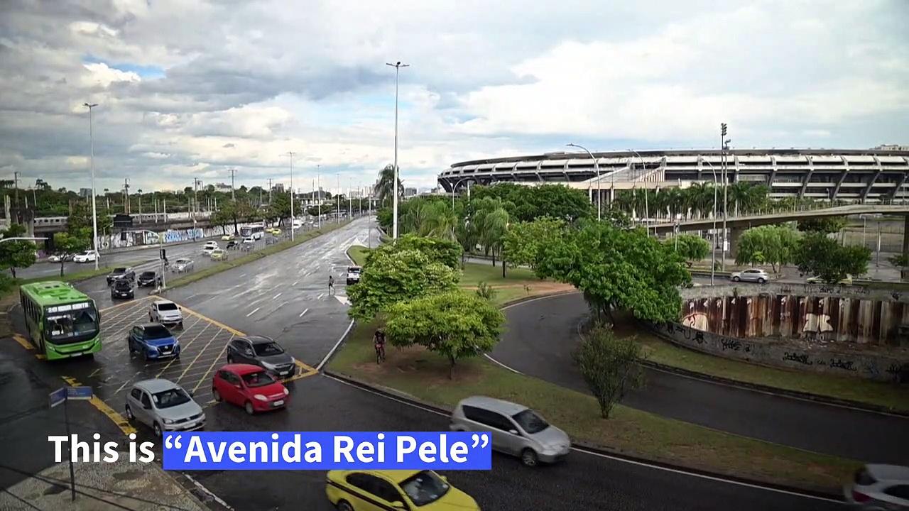 Rio inaugurates 'King Pele Avenue' in front of Maracana stadium