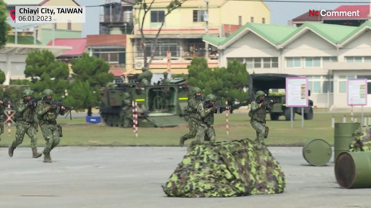 WATCH: Taiwanese soldiers train before Lunar New Year