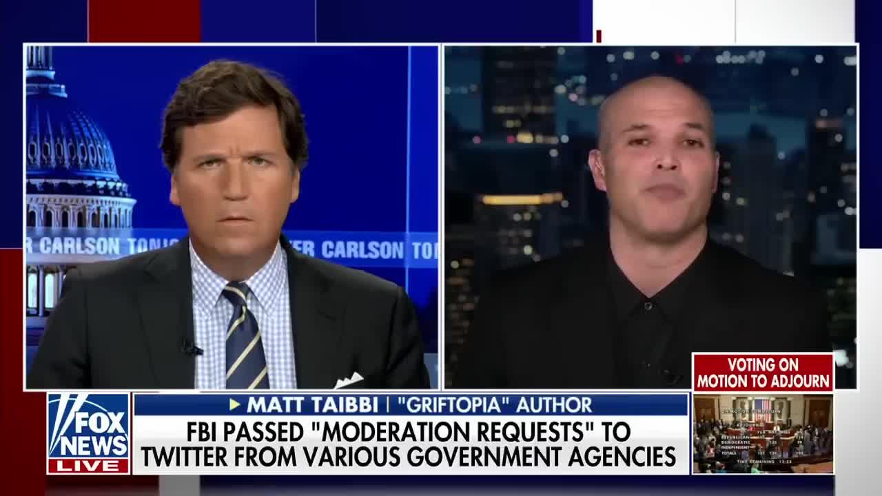 Matt Taibbi: 'Every conceivable wing' of federal enforcement sent censorship requests