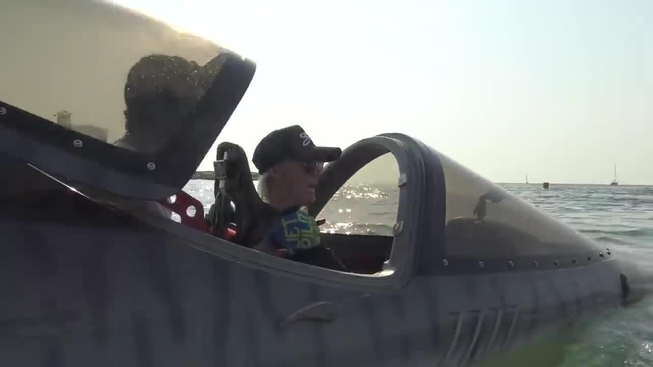 Underwater Shark Jet Ski One News Page VIDEO