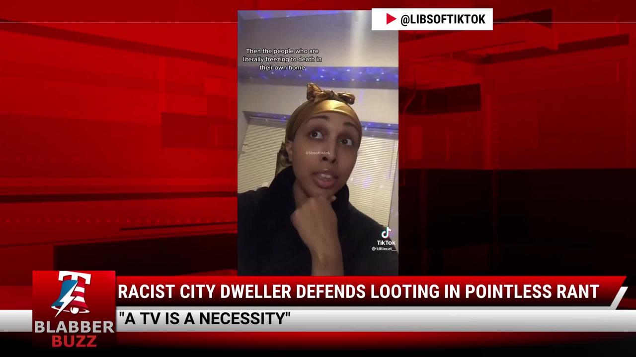 Racist City Dweller Defends Looting In Pointless Rant