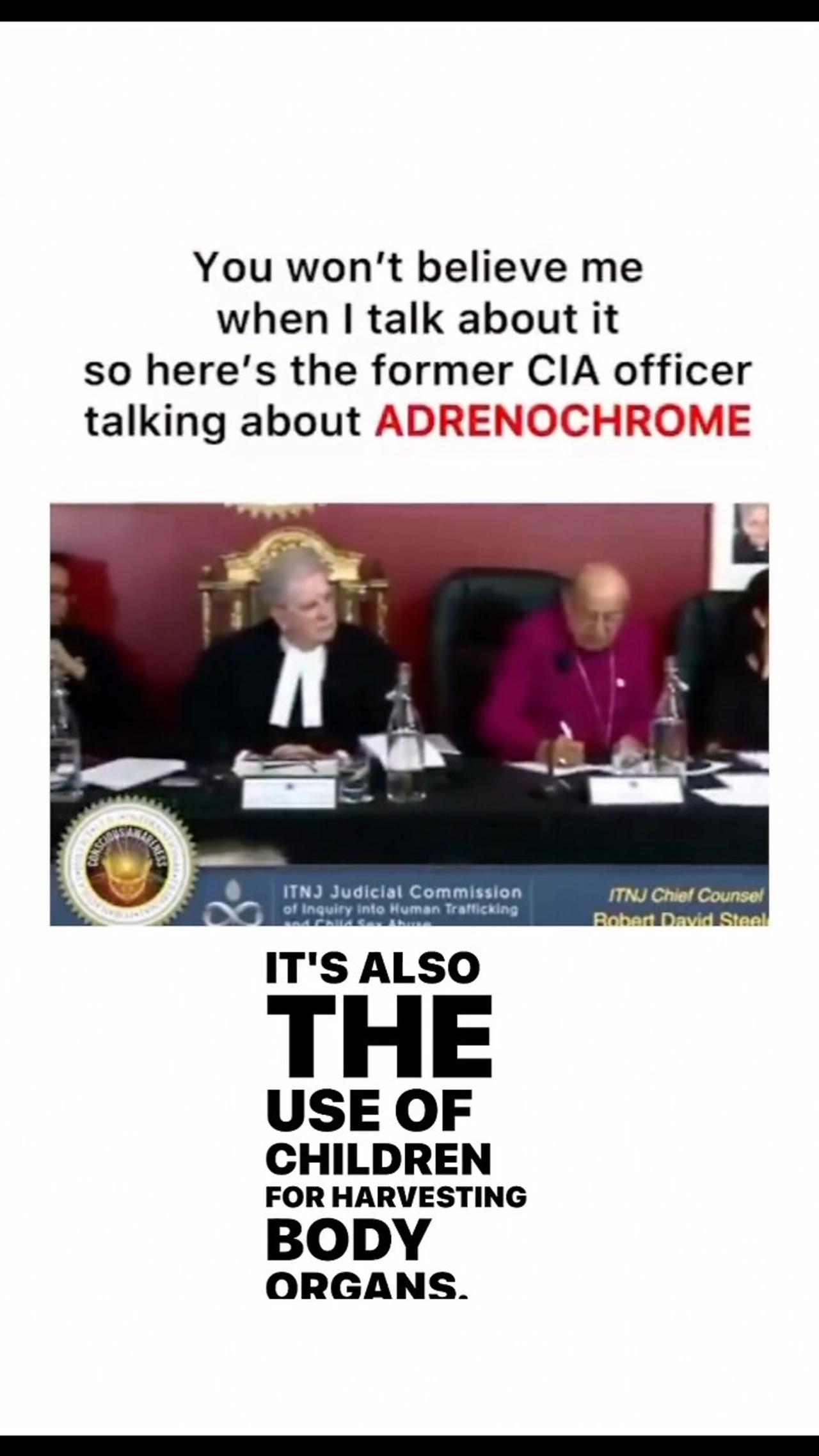 FORMER CIA OFFICER TALKING ABOUT ADRENOCHROME