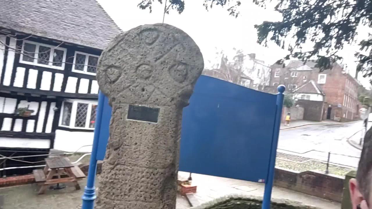 Stolen standing stone in Old Eastbourne