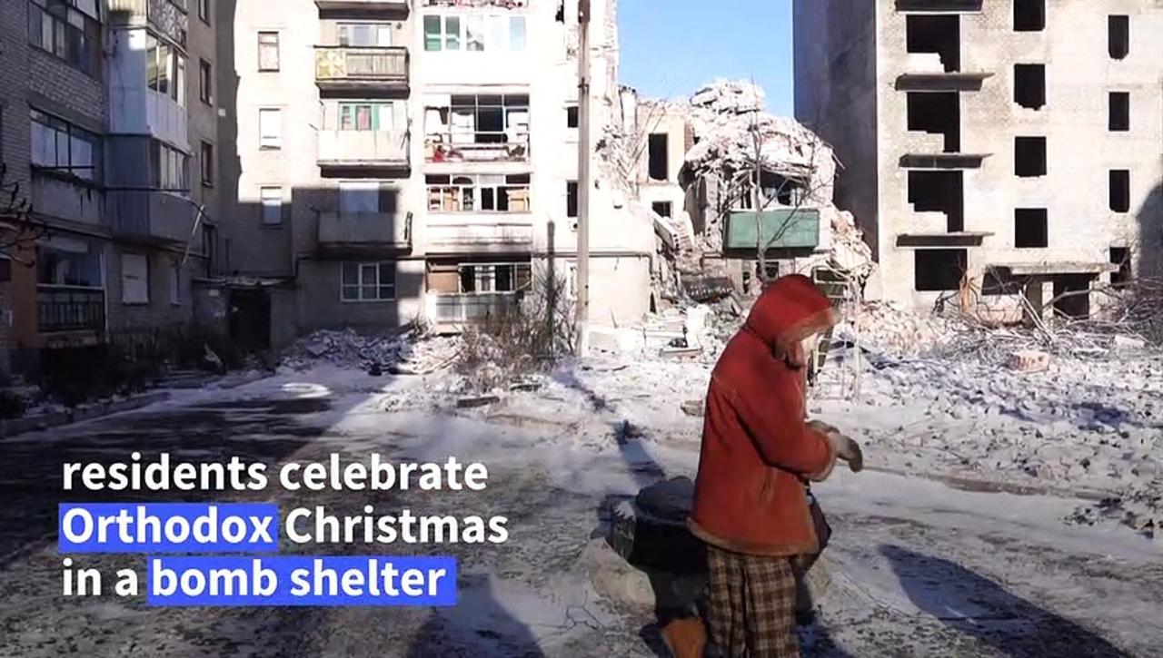 Christmas in a bomb shelter for Orthodox Ukrainians