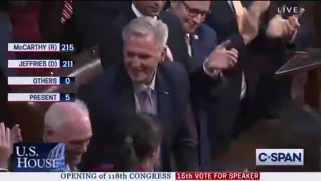 Kevin McCarthy is elected Speaker of the House  👀