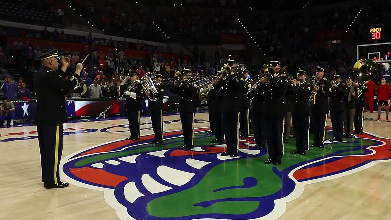 3rd Infantry Division Band performs at Bulldogs vs Gators Game