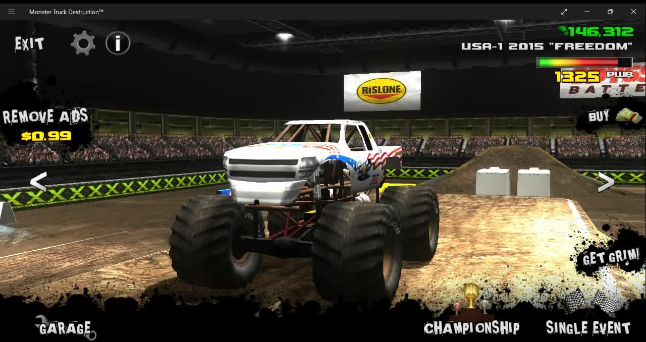 Monster Jam Big Stadium freestyle part 1(video game monster truck freestyle)